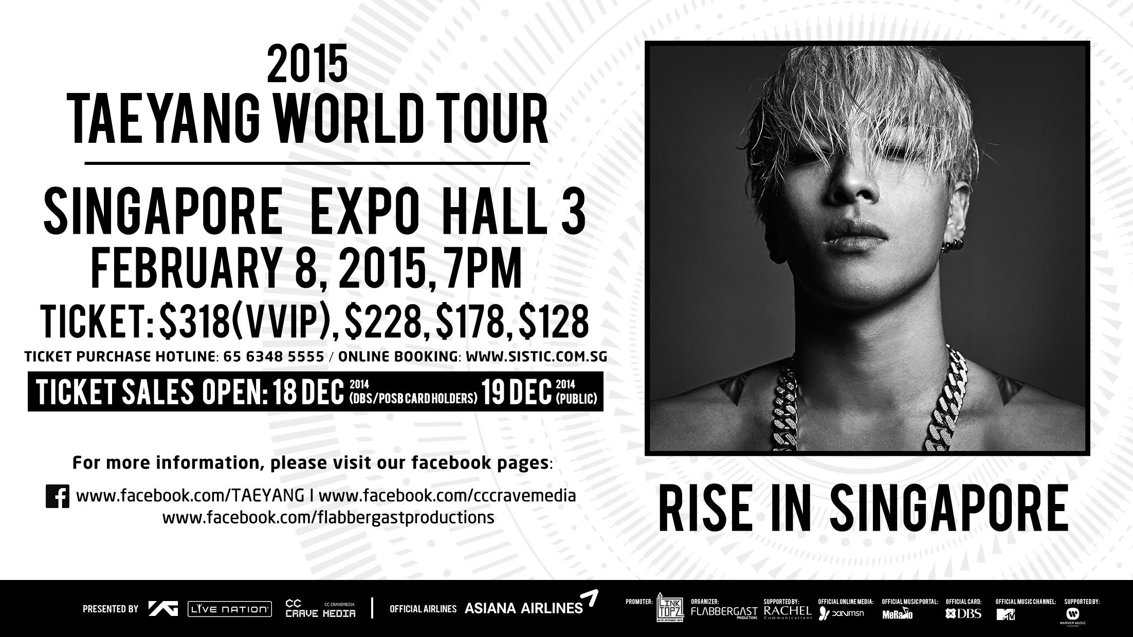 2015 TAEYANG WORLD TOUR [RISE] IN SINGAPORE